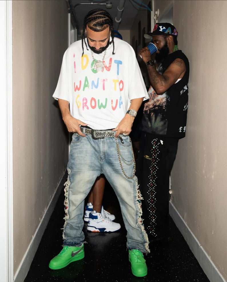 I Dont Want To Grow Up Boxy Cropped Tee